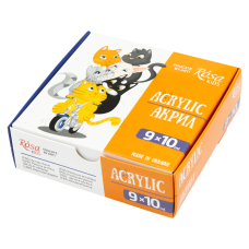 Набір дитячих акрилових фарб Cats 9×10 мл ROSA Kids