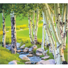 Картина по номерам, набор стандарт Березы, 35х45 см, ROSA START