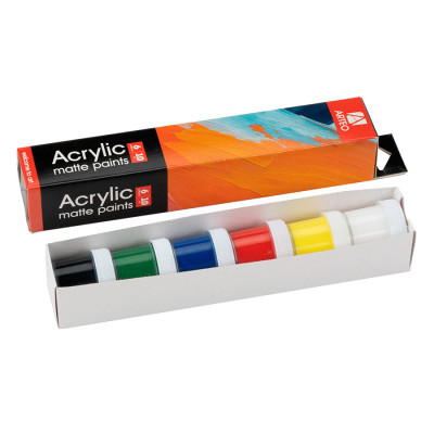 Набір акрилових фарб Art матові 6x10 мл Arteo