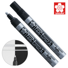 Маркер Pen-Touch Серебро, средний (MEDIUM) 2.0 мм, Sakura (41502)