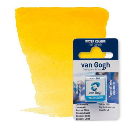 Краска акварельная Van Gogh 269 AZO Желтый средний кювета Royal Talens