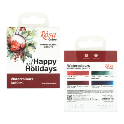 Набір акварельних фарб Special Edition №1 4×10 мл картон ROSA Gallery Набір акварельних фарб Special Edition №1 4×10 мл картон ROSA Gallery