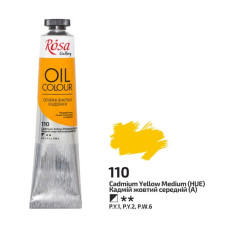 Фарба олійна, Кадмій жовтий середній, 45 мл, ROSA Gallery (3260110)