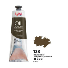 Краска масляная, Умбра натуральная, 100 мл, ROSA Gallery