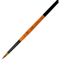 Пензель Синтетика кругла, FLAME 1368R, №8, коротка ручка ROSA 1368R08 