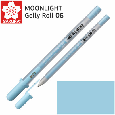 Ручка гелевая Gelly Roll MOONLIGHT 06, Небесно-голубой, Sakura (XPGB06425)