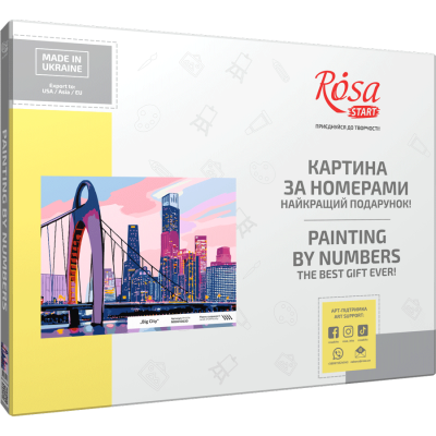 Картина по номерам Big City 35x45см в коробке ROSA START