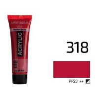 Краска акриловая AMSTERDAM, (318) Карминовый, 20 мл, Royal Talens