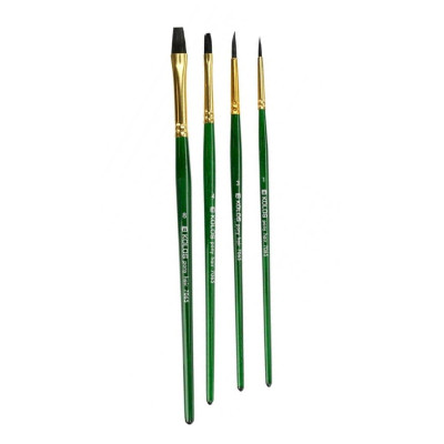 Набір пензлів 7065, поні круг/плос, 2/2 шт, KOLOS