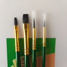 Набор кистей 7065, пони круг/плос, 2/2 шт, KOLOS