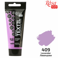 Краска по ткани акриловая, Лавандовая, 60 мл, ROSA TALENT (263460409)