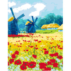 Набор, картина по номерам, „Родное село“, 35х45см, в коробке, ROSA START (N00013623)