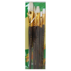 Набор кистей 7068, синтетика/щетина круг/плос/овал, 2/2/2 шт, KOLOS