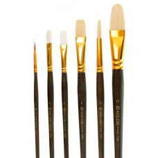 Набор кистей 7068, синтетика/щетина круг/плос/овал, 2/2/2 шт, KOLOS