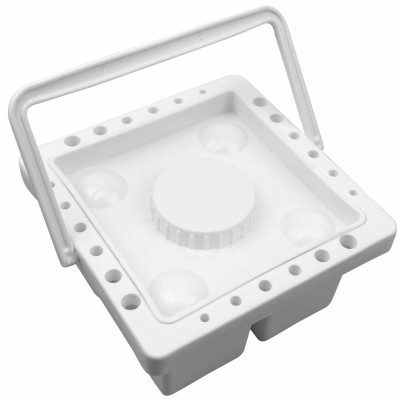 Пензлемийка пластикова з кришкою (13х13х9см), D.K.ART CRAFT