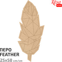 Основа для декорування панно-мозаїка Перо 1, МДФ, 25х58 см, ROSA TALENT (487523)