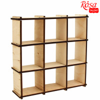 Лялькові меблі, „Стелаж“ 2, модерн, фанера, 14,4х4х14,4см, ROSA TALENT