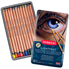 Набір олівців Lightfast, 12шт., метал, Derwent