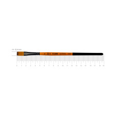 Кисть Синтетика плоская, FLAME 1368F, №4, кор ручка ROSA 1368F04