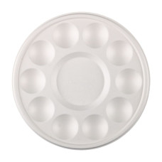 Палитра SINOART, бамбуковая, биоразлагаемая, диаметр 18,7 см, 10 лунок, 10 шт в упаковке