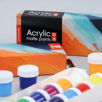 Набор акриловых красок Art матовый 12x10мл Arteo Набор акриловых красок Art матовый 12x10мл Arteo