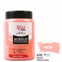 Фарба акрилова, Персикова, 400 мл, ROSA Studio (322419435)
