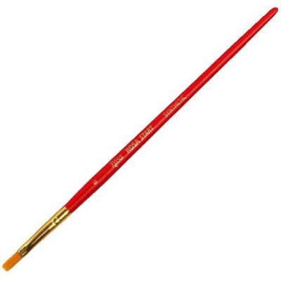 Пензель Синтетика плоска, № 6, коротка ручка ROSA START