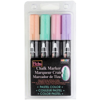 Набор меловых маркеров, Пастельные оттенки, 4 шт, Marvy (480-4P)