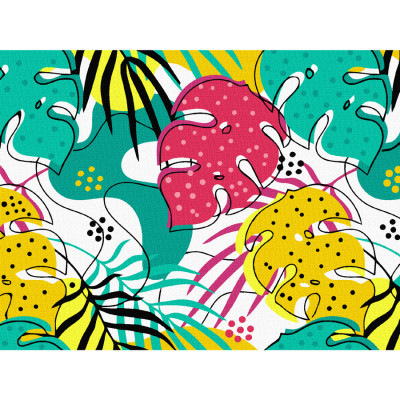 Набір, картина за номерами, „Листя“, 15х20см, з мольбертом, ROSA START