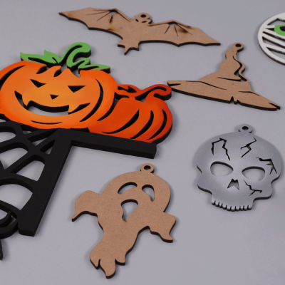 Набір топерів Halloween 1, фанера, 8,5х3см, 5шт, ROSA TALENT