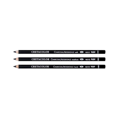 Набір олівців для рисунку, Вугільний м’який, 3 шт., Cretacolor