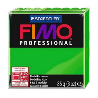 Пластика Professional, Ярко-зеленая, 85г, Fimo