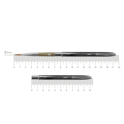 Кисть микс соболь и синтетика круглая TRAVEL BRUSH LAKE серии 178 №2