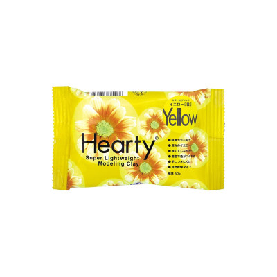 Пластика самозастывающая Hearty, Желтая, 50 г, Padico