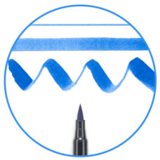 Маркер-кисточка акварельные KOI, Синё-стальной (225), Sakura