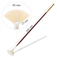 Пензель Щетина віяла, 6007, № 2, довга ручка KOLOS