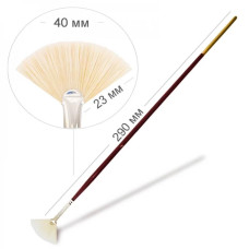 Пензель Щетина віяла, 6007, № 2, довга ручка KOLOS