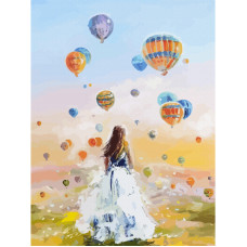 Холст на картоне с контуром, Пейзаж №39, 30х40, хлопок, акрил, ROSA START (GPA283839)