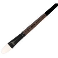 Пензель синтетика овальна MOON 1203FR №16 коротка ручка ROSA