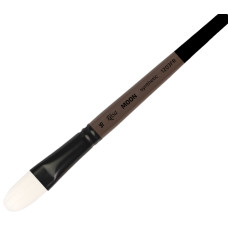 Пензель синтетика овальна MOON 1203FR №16 коротка ручка ROSA