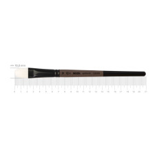 Кисть синтетика овальная MOON 1203FR №16 короткая ручка ROSA