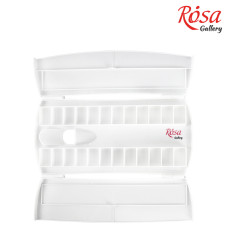 Пенал для акварельных красок пластиковый, 24 кюветы, ROSA Gallery