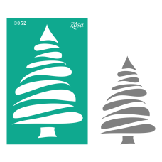 Трафарет многоразовый, №3052, Элементы и надписи 13х20см, серия Новый год, ROSA Talent