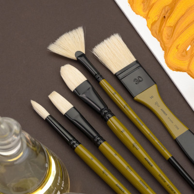 Пензель Щетина овальна, AMBER 2306FR, №12, д.р. ROSA