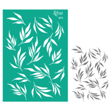 Трафарет многоразовый самоклеящийся №071 Фоновый А4 (21x29,7см) ROSA TALENT