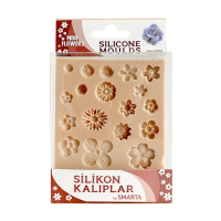 Силіконовий молд Маленькі квіти 10,5 х13см Smarta