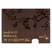 Набор листовок для акрила HAIKU в коробке 14,8*21 см, 420г/м2, 12л Smiltainis (BC-12(420)/OA)