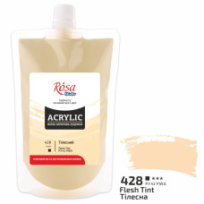 Краска акриловая Телесная 200 мл ROSA Studio