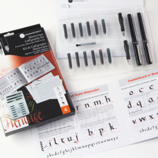 Набор для каллиграфии, Masterclass Set (2 ручки, 4 пера, 12 картриджей, конвертер), Manuscript