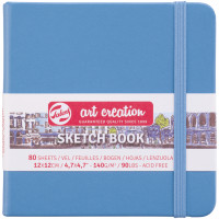 Скетчбук для графики Art Creation 140 г/м2, 12х12 см, 80 л Lake Blue